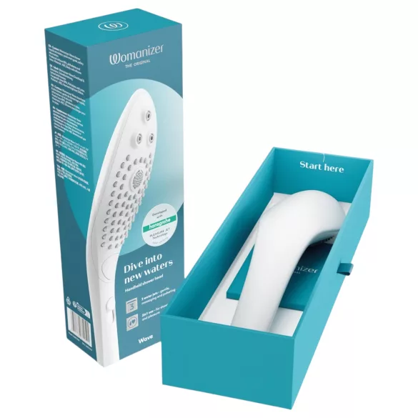 Womanizer Wave - douchekop massager (wit)