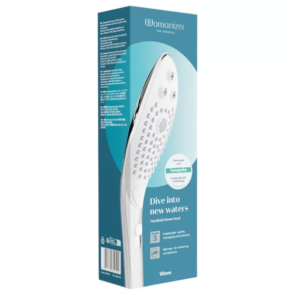 Womanizer Wave - massagedouchekop - chroom