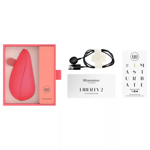 Womanizer Liberty 2 - luchtdruk clitorisstimulator - oplaadbaar - roze