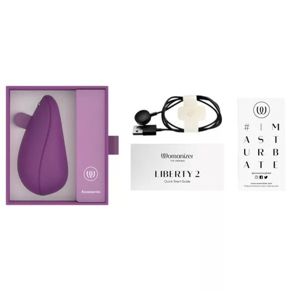 Womanizer Liberty 2 - luchtdruk clitorisstimulator - paars