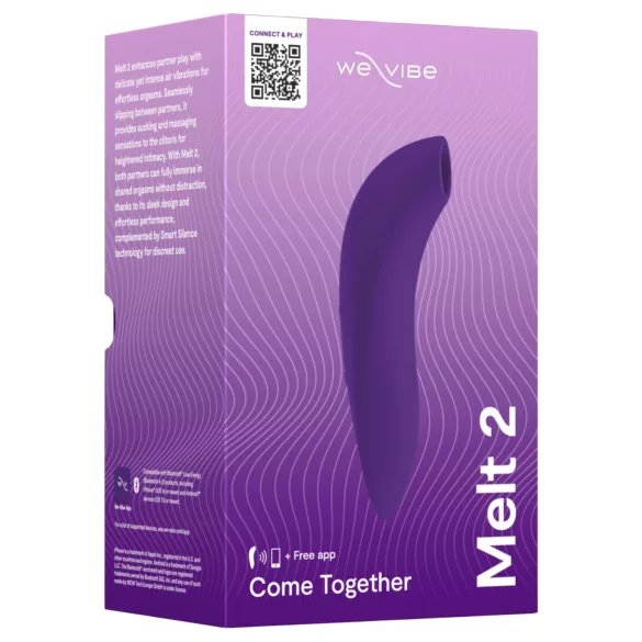 We-Vibe Melt 2 - App-gestuurde luchtdruk clitorisstimulator (paars)