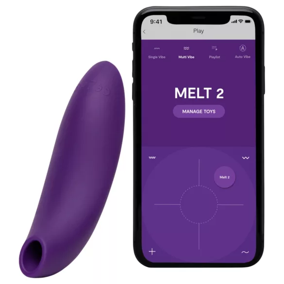We-Vibe Melt 2 - App-gestuurde luchtdruk clitorisstimulator (paars)
