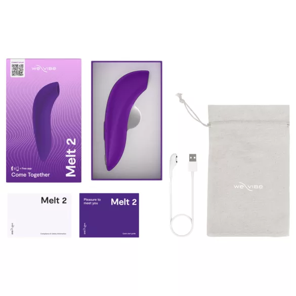 We-Vibe Melt 2 - App-gestuurde luchtdruk clitorisstimulator (paars)