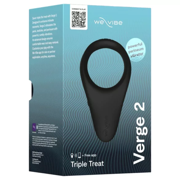 We-Vibe Verge 2 - vibrerende penisring - oplaadbaar - zwart
