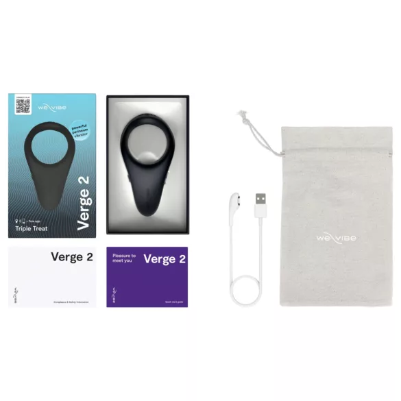 We-Vibe Verge 2 - vibrerende penisring - oplaadbaar - zwart