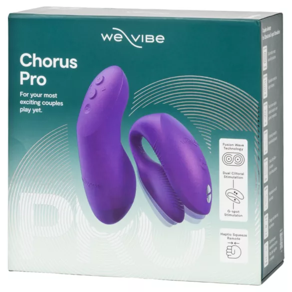 We-Vibe Chorus Pro - koppel vibrator - afstandsbediening - paars