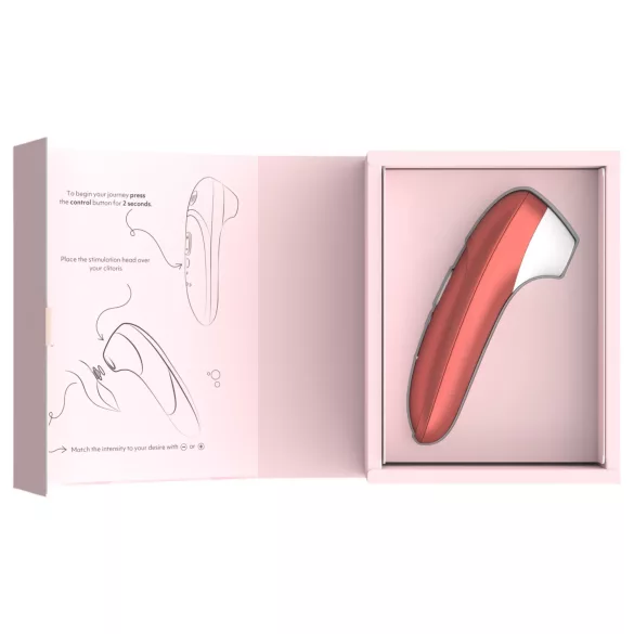 Womanizer Pro - luchtdruk clitorisstimulator (rood)