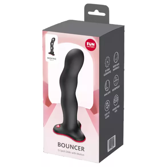 Fun Factory Bouncer - verzwaarde G‑spot dildo (zwart)
