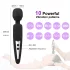 Mrow - oplaadbare waterproof vibrator - massager - zwart