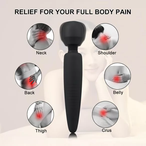 Mrow - oplaadbare waterproof vibrator - massager - zwart