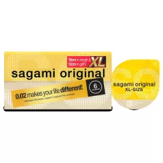 Sagami Original 0.02 XL - condooms - 61mm - 6 stuks