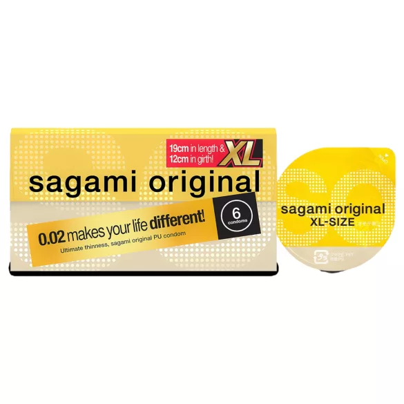 Sagami Original 0.02 XL - condooms - 61mm - 6 stuks