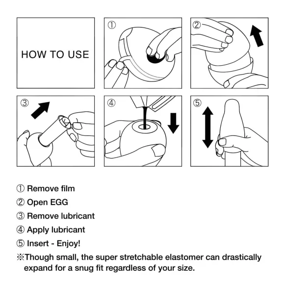 TENGA Egg Boxy - masturbator ei - mannensextoy - wit - 1 stuk