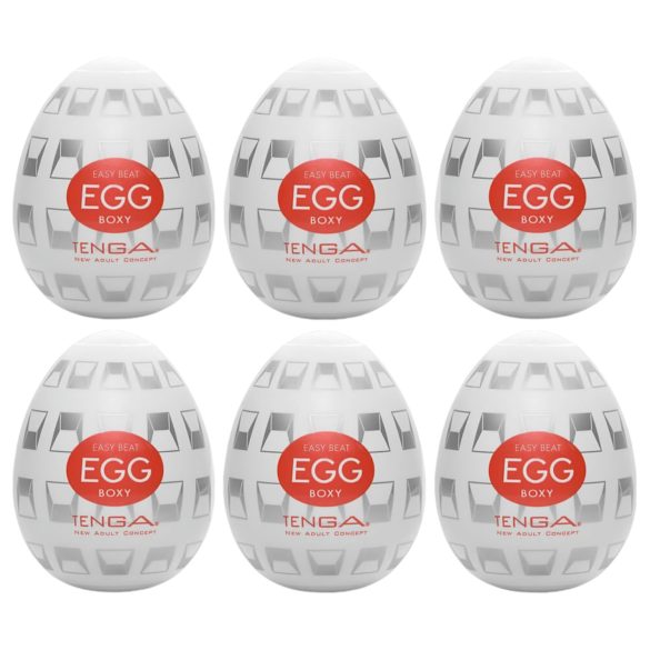 TENGA Egg Boxy - eivormige masturbator (6 stuks)