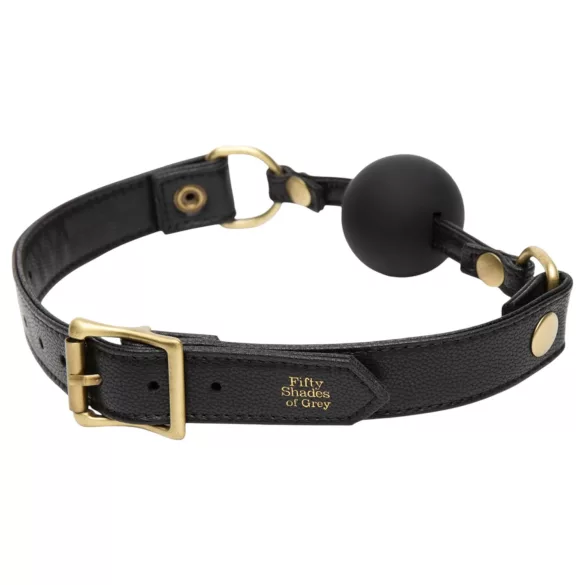 Fifty Shades of Grey - bitgag - verstelbaar leer - zwart