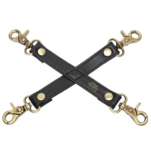 Fifty Shades of Grey - bondage kruisband - verstelbaar - zwart