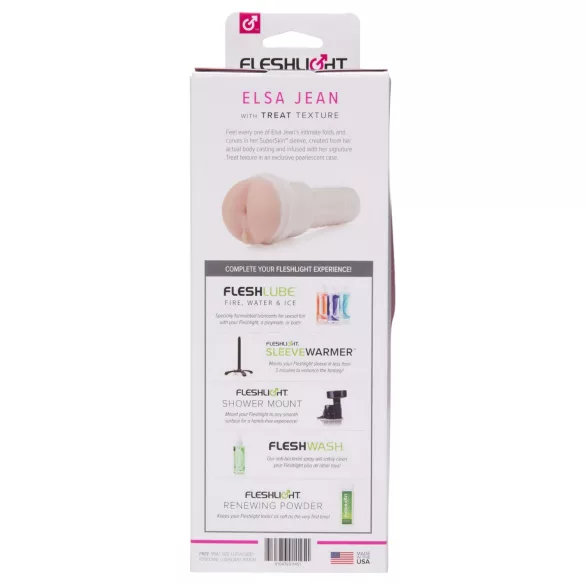 Fleshlight Elsa Jean Treat - realistische masturbator - kunstkont - huidskleur