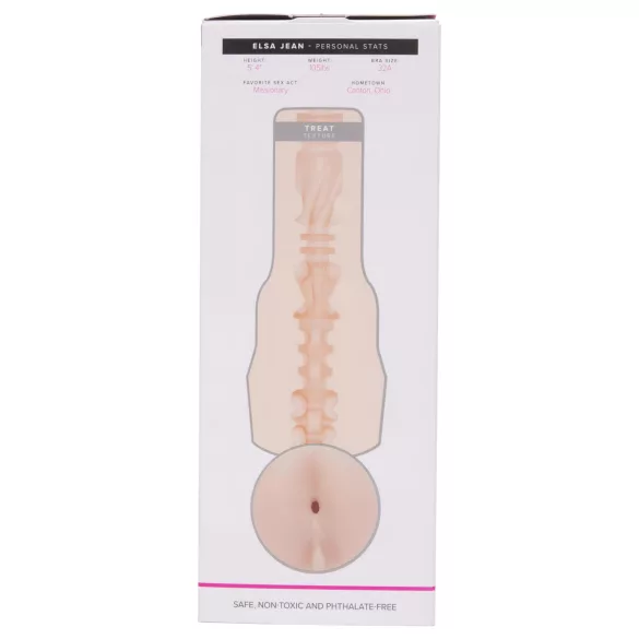 Fleshlight Elsa Jean Treat - realistische masturbator - kunstkont - huidskleur