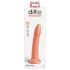 Dillio Wild Thing - geribbelde dildo (19cm) - oranje