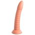 Dillio Wild Thing - geribbelde dildo (19cm) - oranje
