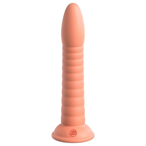 Dillio Wild Thing - geribbelde dildo (19cm) - oranje