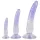 Crystal Clear - anaal trainer dildo set - 3 stuks - transparant blauw