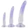 Crystal Clear - anaal trainer dildo set - 3 stuks - transparant blauw