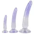 Crystal Clear - anaal trainer dildo set - 3 stuks - transparant blauw