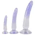 Crystal Clear - anaal trainer dildo set - 3 stuks - transparant blauw