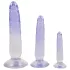 Crystal Clear - anaal trainer dildo set - 3 stuks - transparant blauw