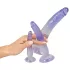 Crystal Clear - anaal trainer dildo set - 3 stuks - transparant blauw