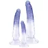 Crystal Clear - anaal trainer dildo set - 3 stuks - transparant blauw