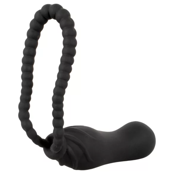 Black Velvets - strap-on dildo - verstelbaar harnas - zwart