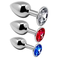 Alive - anaal plug set - metaal - zilver