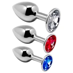 Alive - anaal plug set - metaal - zilver