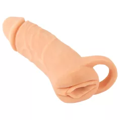 Nature Skin - penis sleeve en kunstvagina - 18cm - huidkleur
