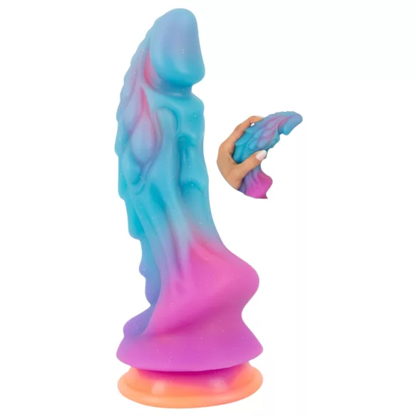 Beasty Cocks - dildo siliconen buitenaards - blauw oranje