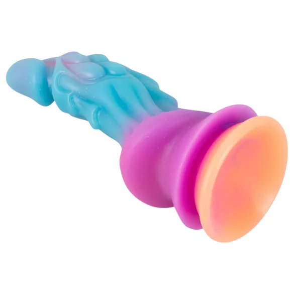 Beasty Cocks - dildo siliconen buitenaards - blauw oranje