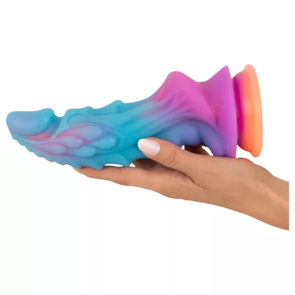 Beasty Cocks - dildo siliconen buitenaards - blauw oranje