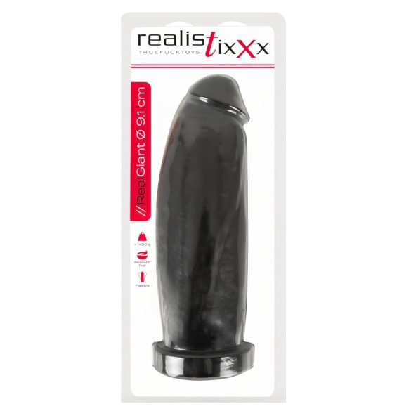 Realistixxx Real Giant - giga dildo - 30 cm (zwart)