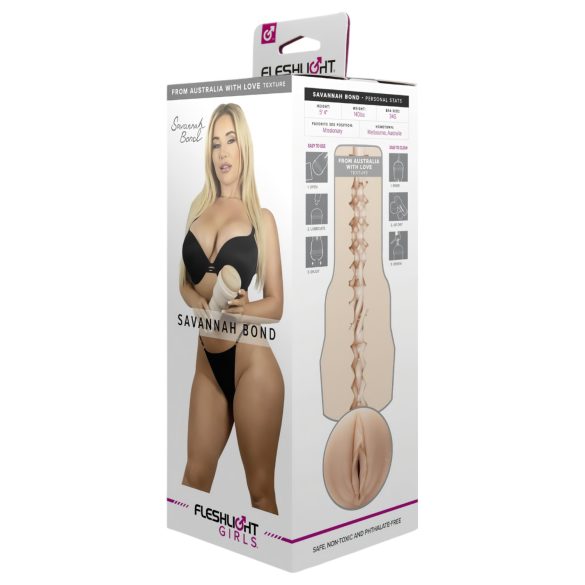 Fleshlight Savannah Bond - levensechte vaginavorm (natuurlijk)