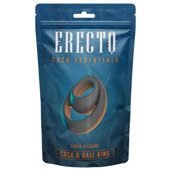 Erecto - penis- en balzakring - zwart