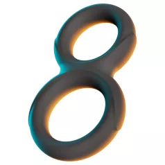 Erecto - dubbele penisring - siliconen - zwart