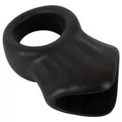 Erecto - penisring met balstretcher - zwart