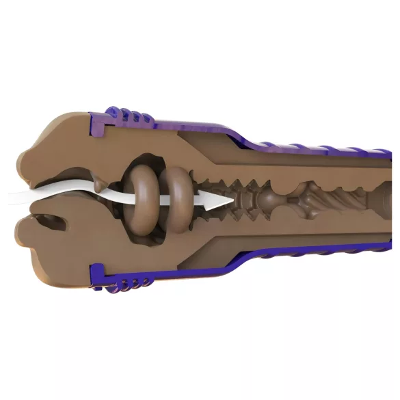 Fleshlight Boost Blow - mond masturbator - realistische mond - bruin