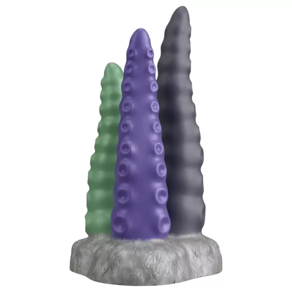 Beasty Cocks - dildo met drie tentakels - siliconen - paars