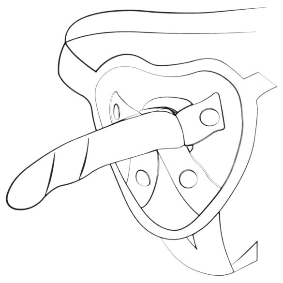 ROMP Piccolo - Flexibele siliconen dildo (blauw-paars)