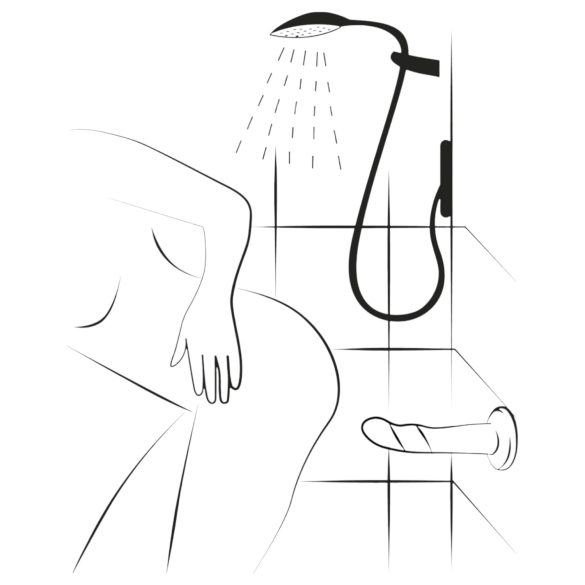 ROMP Piccolo - Flexibele siliconen dildo (blauw-paars)