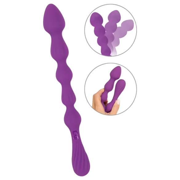 You2Toys - Bolvormige, flexibele anale dildo - (paars)