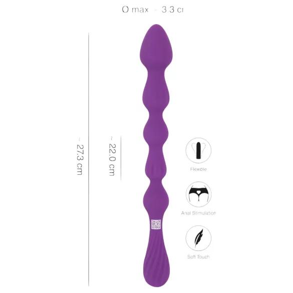You2Toys - Bolvormige, flexibele anale dildo - (paars)